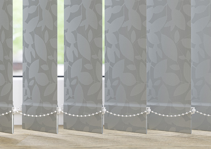 Jasmine (Blackout), Silver - Vertical Blind Slats - Image 3